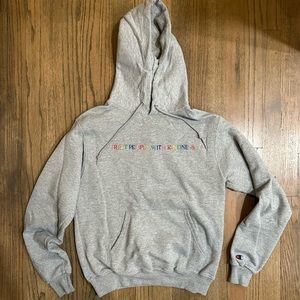Harry Styles Treat People With Kindness Hoodie-Gray-Size Small